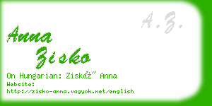 anna zisko business card